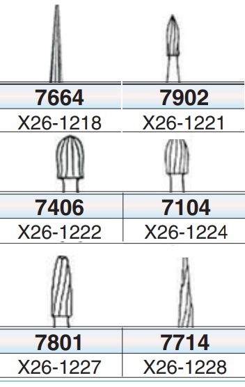 T & F Finishing Burs (25 Pack)