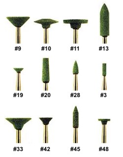 Green Mounted Stones HP (pkg. of 12)